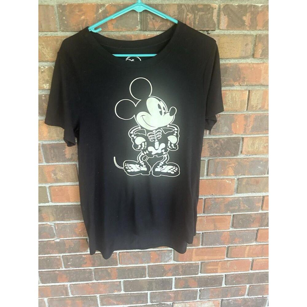 Women's XL Disney Mikey Shirt Glow In The Dark